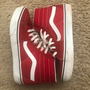 Red high top vans
